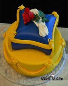 Beauty and the Beast Engagement Cake