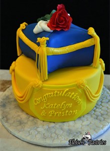 Beauty and the Beast Engagement Cake