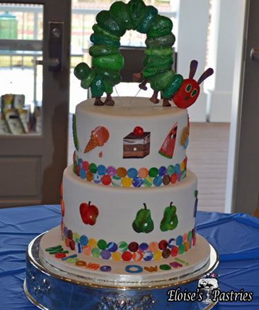 Hungry Caterpillar Baby Shower Cake