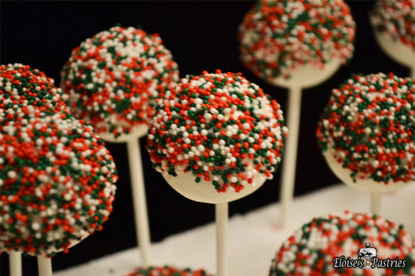 christmas cake pops
